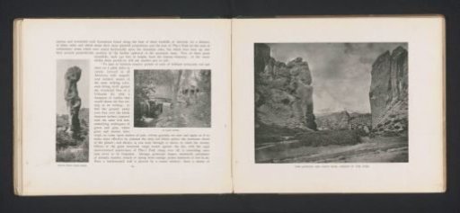 Landscape with waterfall, bridge and house near Colorado Springs