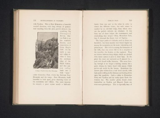 View of Deer Mount with two men