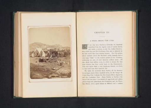 View of a traveling party's camp