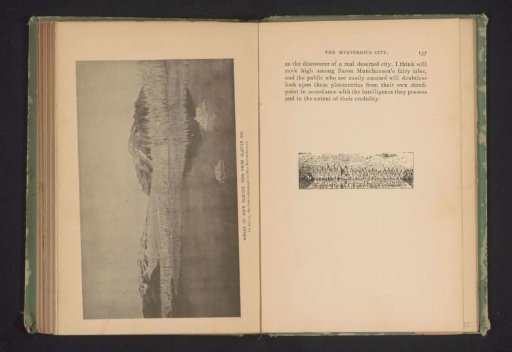 Photomontage of the imaginary city Silent City in Alaska