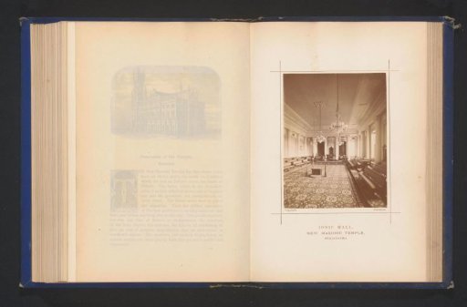 Interior of the Temple of Freemasonry in Philadelphia