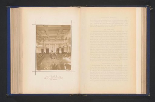 Interior of the Temple of Freemasonry in Philadelphia