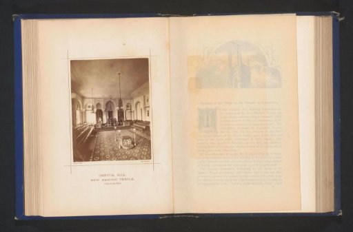 Interior of the Temple of Freemasonry in Philadelphia