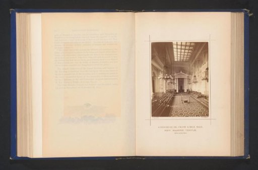 Interior of the Temple of Freemasonry in Philadelphia