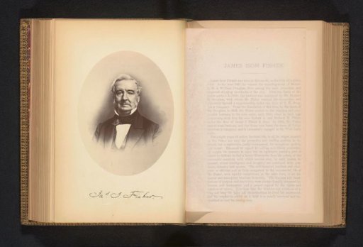 Photographic reproduction of a portrait of James Isom Fisher