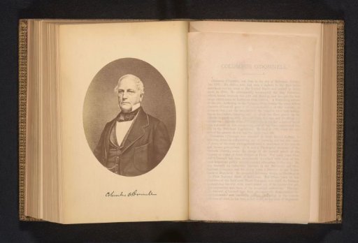 Photographic reproduction of a portrait of Columbus O'Donnell