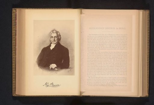 Photographic reproduction of a portrait of Alexander Brown