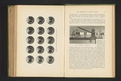 Fifteen examples of Kinetoscope photographs, depicting a man throwing a ball