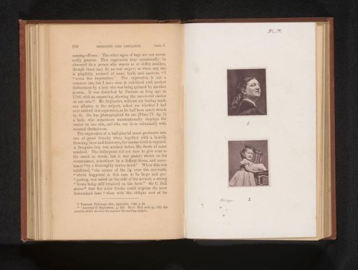 Two portraits of an unknown woman and child showing anger and mockery