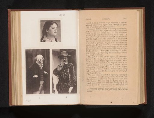 Three portraits of unknown men and women showing contempt