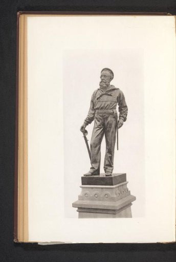 View of a detail of the monument in Manchester commemorating the Civil War; a sailor