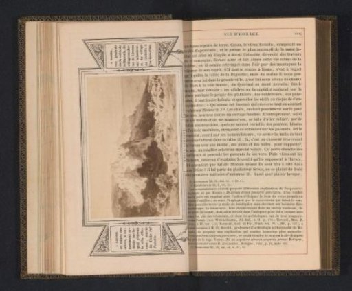 Photographic reproduction of a drawing, depicting a view of Roccagiovine