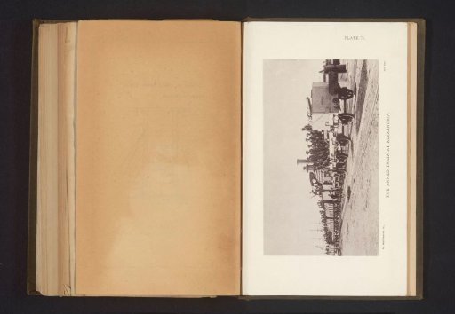 Train with English soldiers before the Battle of Kafr el-Dawwar in 1882