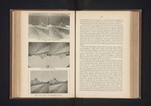 Three views of a street, in different stages of completion