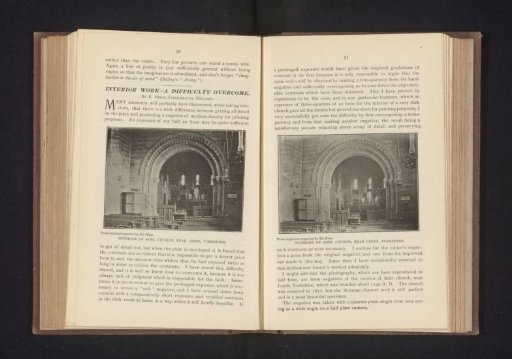Interior of Adel Church, near Leeds, Yorkshire