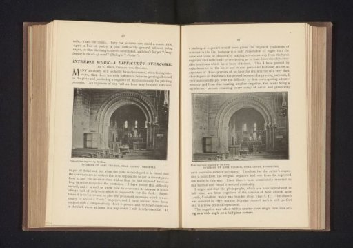 Interior of Adel Church, near Leeds, Yorkshire