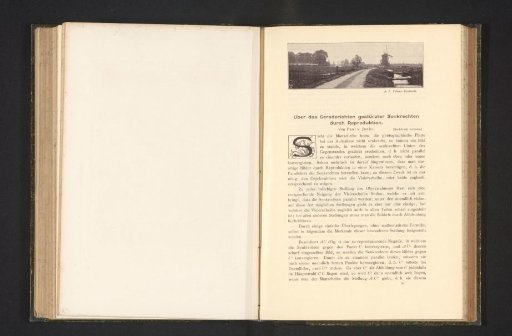 View of a Road Along a Mill and a Ditch