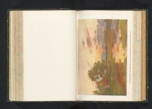 Landscape with sunset