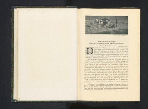 Woman and two men working in the fields with a horse and cart