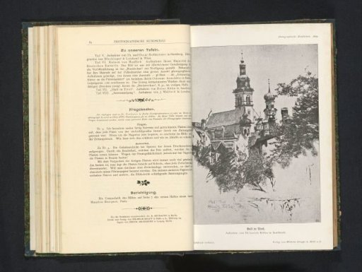 Reproduction of a print of a view of the city of Hall in Tyrol