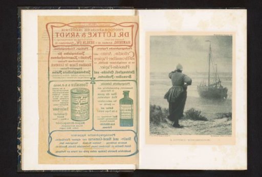 Woman looking from a dune at a ship at sea