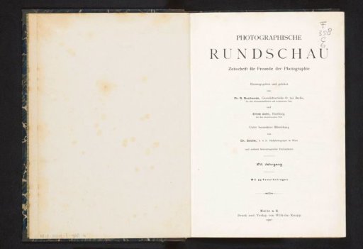 Photographische Rundschau: Journal for Friends of Photography