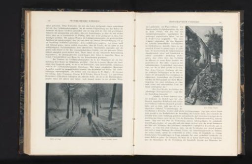View of an Unknown Man and a Carriage with a Horse on a Snowy Path