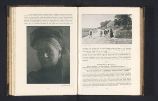 Peasant woman with three cows on a road on the island of Föhr
