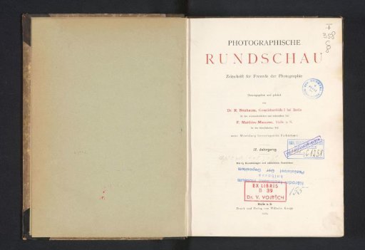 Photographische Rundschau: Journal for Friends of Photography