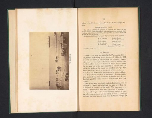 View of Duxbury Beach during the laying of the trans-Atlantic cable from France