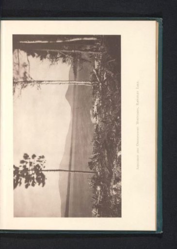 View of Aziscohos and Observatory Mountain, with Rangeley Lake in Maine in the foreground