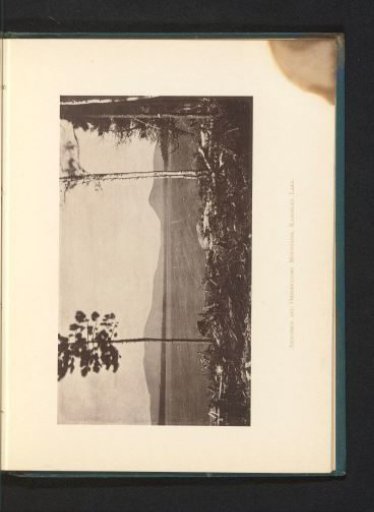 View of Aziscohos and Observatory Mountain, with Rangeley Lake in the foreground in Maine