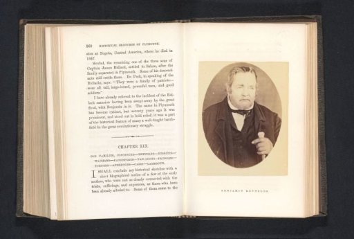 Photographic reproduction of a portrait of Benjamin Reynolds