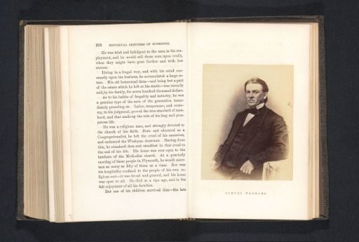 Photographic reproduction of a portrait of Samuel Wadhams