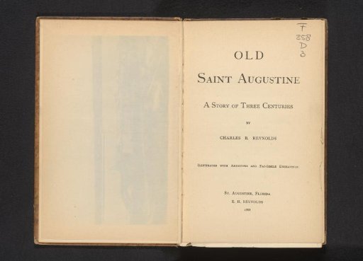 Old Saint Augustine: A Story of Three Centuries