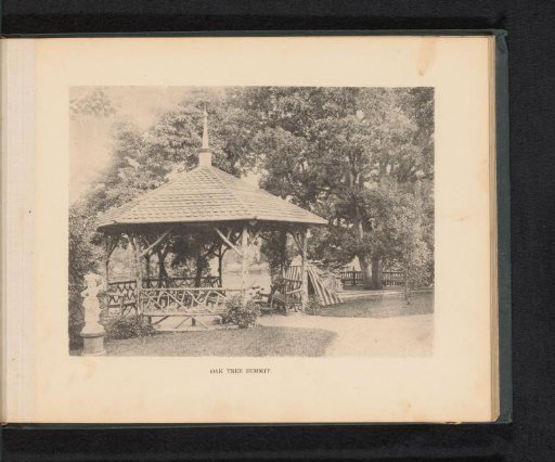 View of a pavilion on the estate of George Gill Green in Woodbury