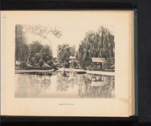 View of a pond on the estate of George Gill Green in Woodbury