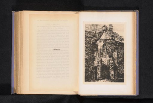 Photographic reproduction of a print of the baptistery of Canterbury Cathedral