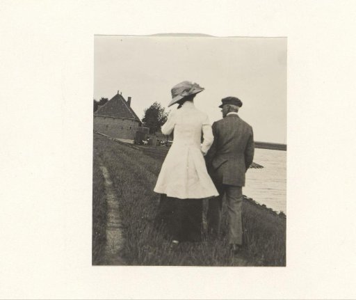 Man and woman by the water