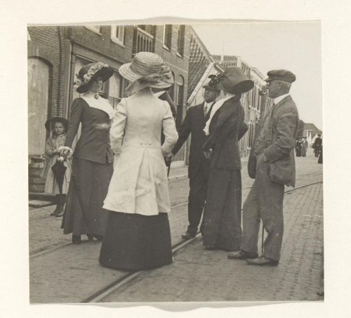 Men and women on the street