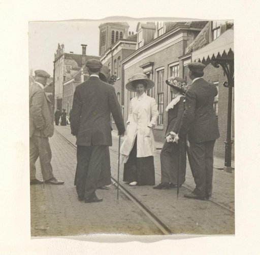 Men and women on the street