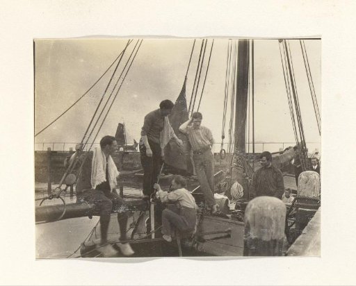 Men on a sailboat