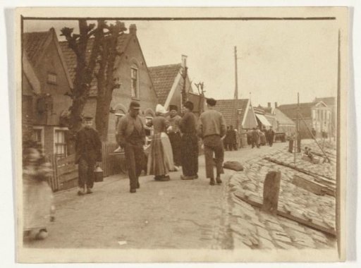View of a dike in Volendam