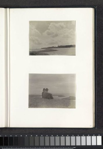 View of a village on the Zuiderzee with a cloudy sky, probably in North Holland