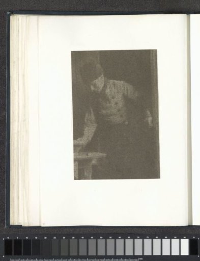 Portrait of a standing man in costume, probably in Volendam