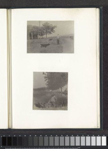 Man and woman by a ditch, probably in North Holland