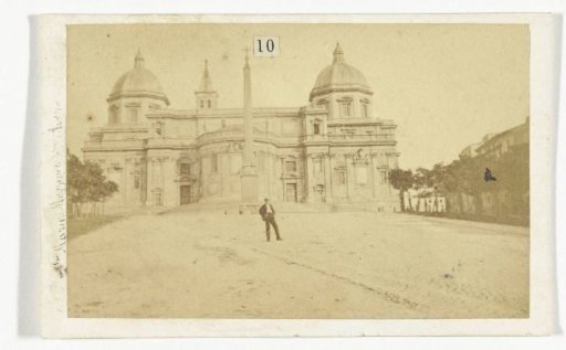 View of Santa Maria Maggiore in Rome, Italy, seen from the Via delle Quattro Fontane