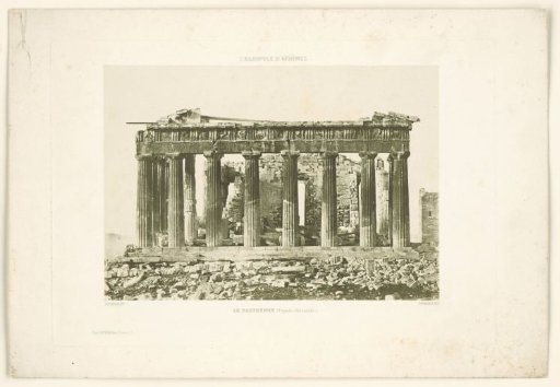 Facade of the Parthenon on the Acropolis, Athens