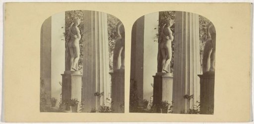 Sculpture of Venus in a colonnade (?) of the Villa Campana, Rome (?)