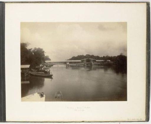 Sandel's bridge, Tandjong Poera, Sumatra (Sandel Bridge, Tandjong Poera)